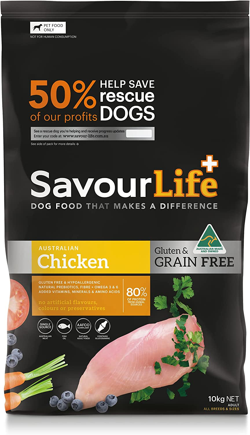 Australian Grain Free Chicken for Adult Dog, 10 Kilograms